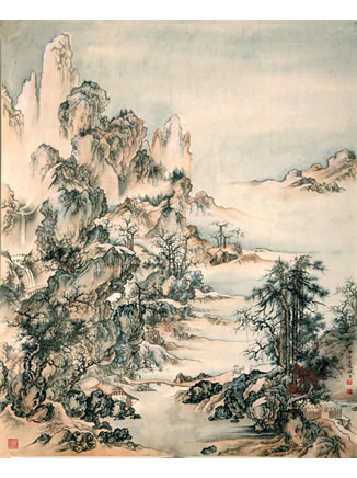 ������ɽ��ѩͼ